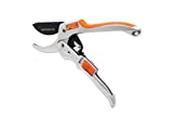 Gartenpaul Ratschen Gartenschere Premium | Profi Ratschengartenschere | Amboss Gartenschere | 30% mehr Kraft durch Ratschenfunktion | kostenloser Gartenpaul Klingenschleif Service | Top Qualität