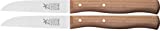 2x Gemüsemesser, kleines Küchenmesser, Schälmesser, 6,5 cm Windmühlenmesser Kirschbaum