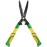 GRÜNTEK Heckenschere HECHT Teflon 560 mm, Strauchschere mit Wellenschliff, Doppel-Teflonbeschichtung, Anschlagpuffer, Ergo-Griffe, verstellbare Klingenspannung, ZUFRIEDENHEITS-GARANTIE 90 Tage