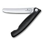 Swiss Classic Faltbares Gemüsemesser, ger. Schl., schw., Blister