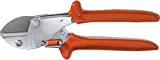 Original LÖWE Profi Amboss Universalschere 5.105 mit antihaftbeschichteter Stahlklinge - kleine vielseitig einsetzbare Schere in Handwerk und Industrie für Holz Kunststoff Gummi Leder PVC