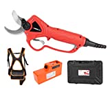 Elektrische gartenschere max 40mm Schnitte | Professional | 72-STUNDEN LIEFERUNG | 10 Stunden Batterie-Leben | Akku Gartenschere mit Koffer | 36V Li-Ion Batterie | Akku Astschere für Weinbergen/Gärten