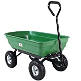 Deuba Gartenkarre 300 kg Kunststoff Kippfunktion Lenkachse Transportwagen Bollerwagen Muldenkipper Kippwagen