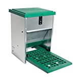 Futterautomat Feedomatic 5kg mit Trittplatte für 5kg Futter, Geflügel-Futterautomat, Hühnertrog, Futtertrog