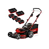 Einhell Akku-Rasenmäher GE-CM 36/47 S HW Li (4x4,0Ah) Power X-Change (Lithium-Ionen, inkl. 4x4,0 Ah 18V-PXC-Akkus, 2x PXC-Twincharger, Highwheeler, bürstenloser Elektromotor)