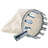 Xinlie Erntehelfer Obstpflücker Metall-Obstpflücker Apfelpflücker Fruit Picker Erntehelfer Obst-Pflücker mit Schonkappen | Ø 160 mm | Baumwollbeutel for Apple Orange Peach Pear,Outdoor Pick Tool